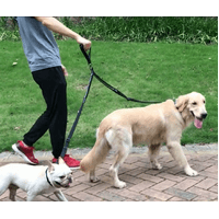 Anti Shock Reflective Double Dog Leash - Dogs Purpose