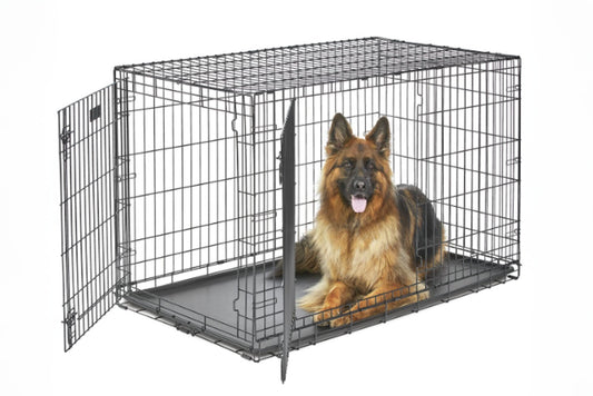 Double Door Dog Wire Crate - Dogs Purpose